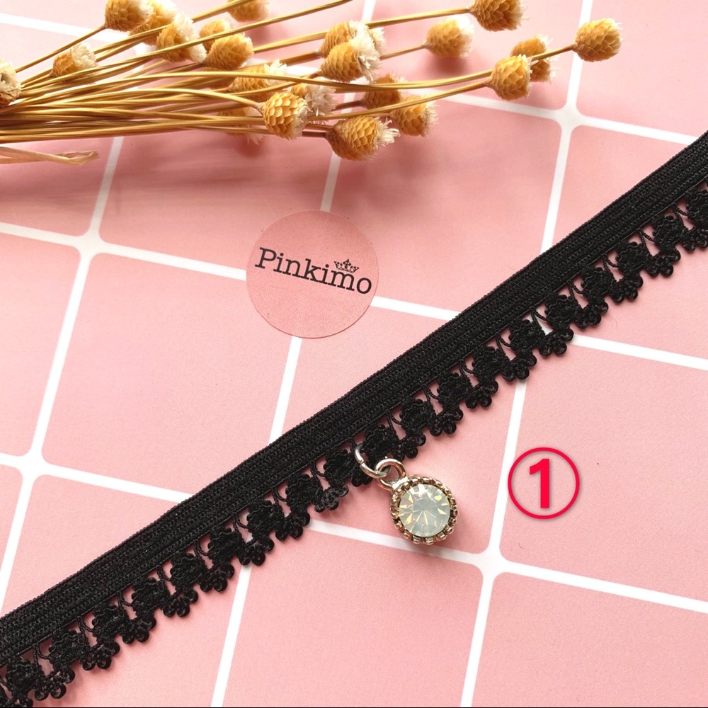 Pick Any 3 Pearl Rhinestone Lace Chokers